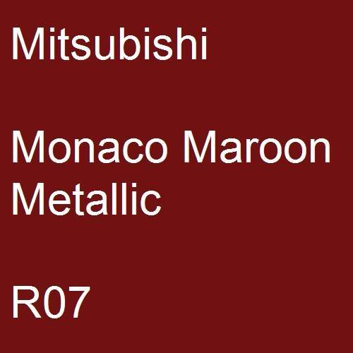 Mitsubishi, Monaco Maroon Metallic, R07.